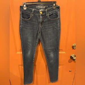 American Eagle Outfitters Women's Blue Jeans super stretch